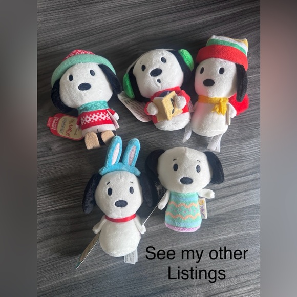 Hallmark Caroling Snoopy With Sound itty bittys Peanuts NEW with tags. NWT - Picture 4 of 4